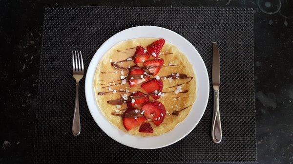 Strawberry Nutella Coconut flakes