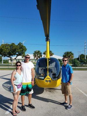 Our guests ended their excursions on a helicopter ride during sunset in Marathon, FL.