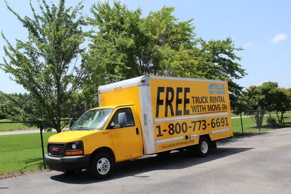 FREE truck rental with a 10x10 or larger storage unit!