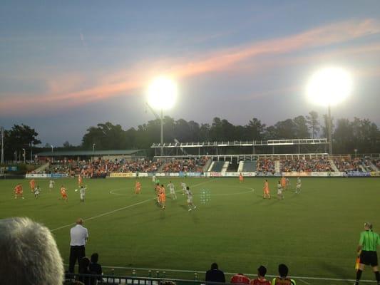 42nd minute of first home game from section 106. Go RailHawks