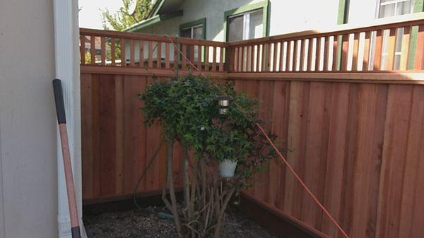 Custom side fence Alfonso built from scratch within a few hours! So impressed with the quality of craftsmanship!