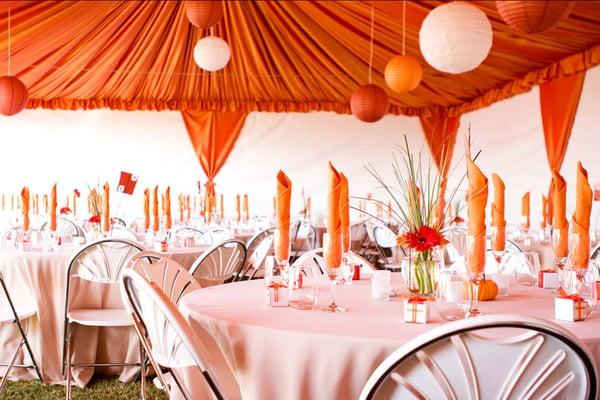 Wedding tent and details designed by MITS