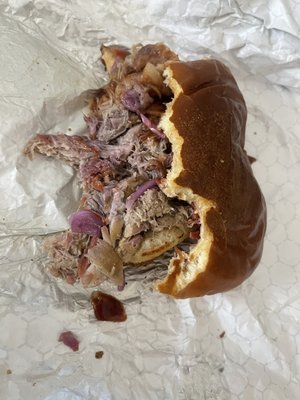 Pulled pork sandwich