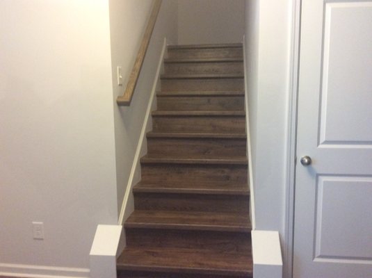 Laminate stairs - installation.