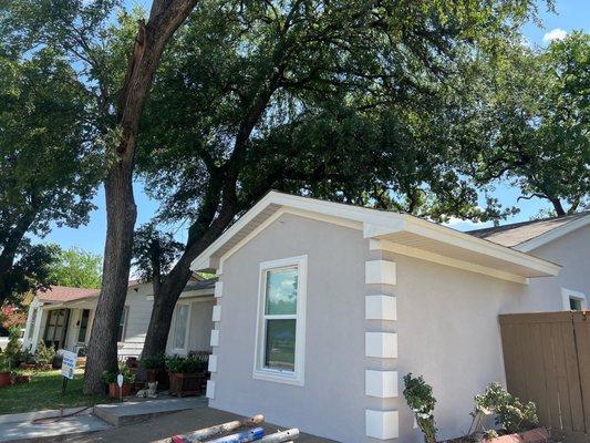 This house had Siding and we applied EIFS made I a big change in the house