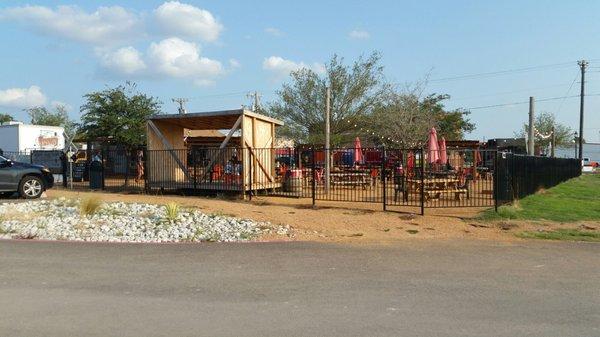 The Rail Yard in Frisco, where the Goomba's Food Truck was located on a Tuesday night