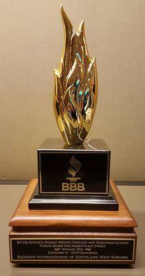 Rainbow International Restoration is a recipient of the prestigious Torch Award from the Better Business Bureau.