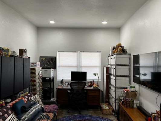 Garage to office conversion.