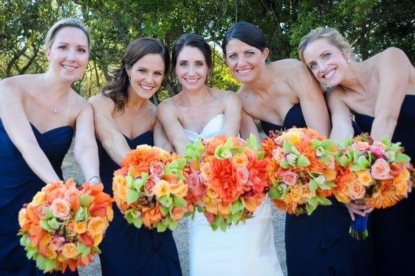 Bridesmaid bouquets