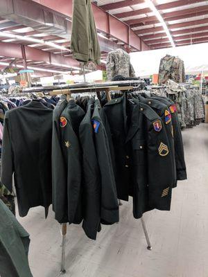 Surplus uniforms