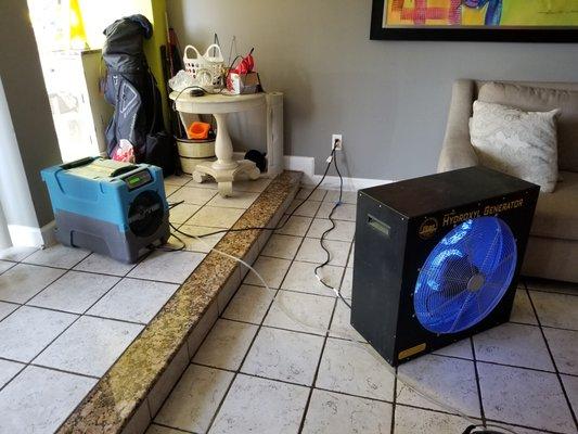 Fire, smoke and water damage