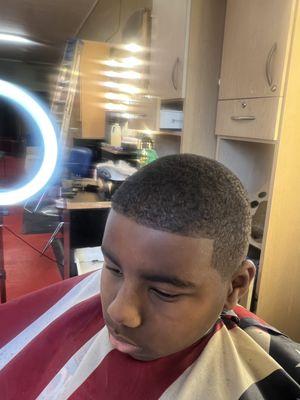 Young man cut