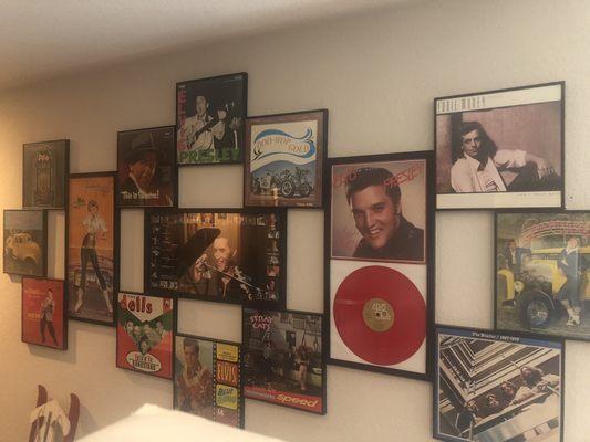 An album art display at a home in Commerce City that we completed.