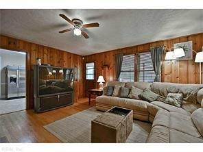 Check out this wooden style living room! Absolutely gorgeous!