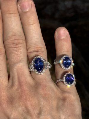 Tanzanite rings