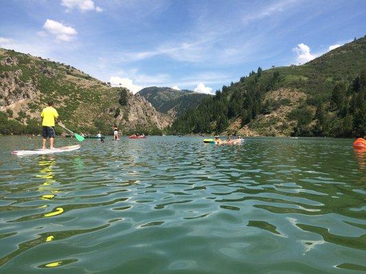 Causey Reservoir on a hot summer day