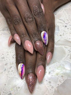 Marble nails