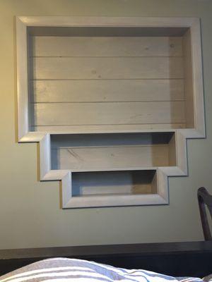 Custom recessed tv mount/ shelving