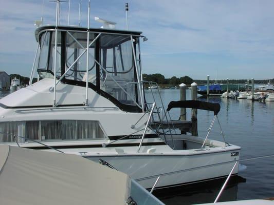 Bimini top, Boat Enclosure, Cockpit Carpeting