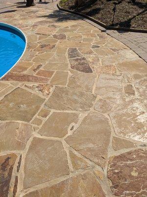 Pool deck wash