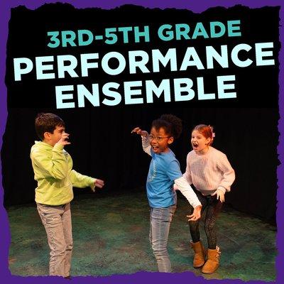 Young students explore theatre arts in a fun supportive environment through theatre games, improv, and story!