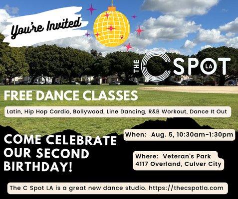 Free sample classes by the C Spot LA's professional instructors!