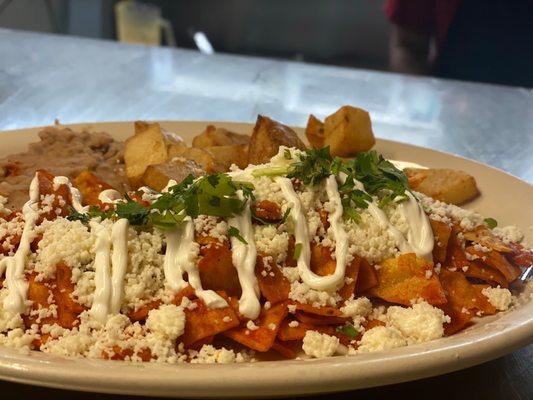 Chilaquiles rojos