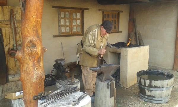 Blacksmith demonstration.