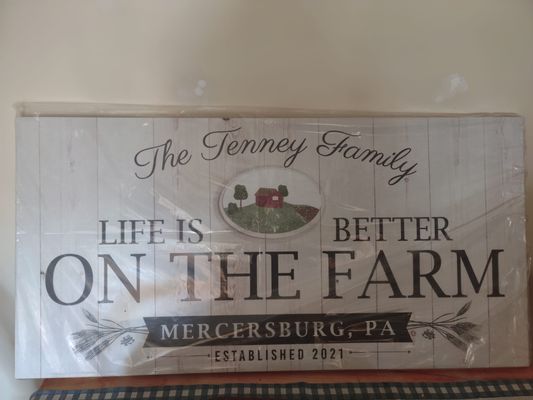 New Farm in Mercersburg, PA.  Also known as Mrs. Tuttles Home of Fiber Arts.