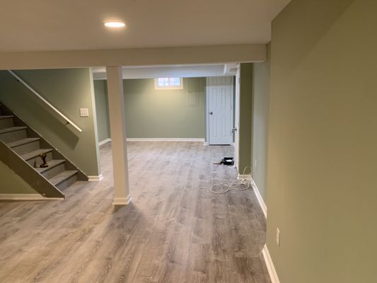 Basement renovation