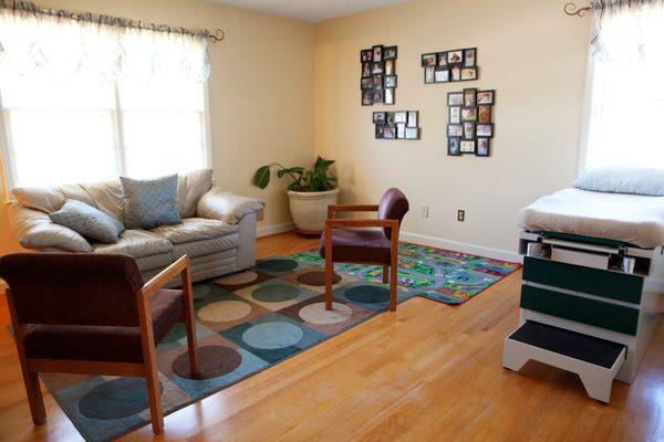 Prenatal Room at Labors of Love Birth Center in Spartanburg SC