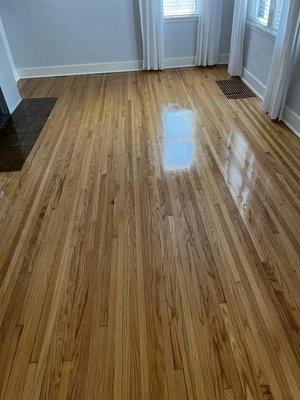 Wood floor cleaning