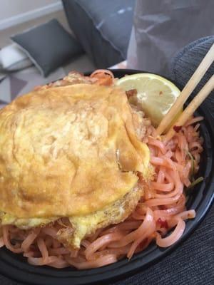 The egg in pad thai almost seems like an afterthought.