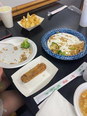 We were so hungry I forgot to take a picture before we smashed our lunch