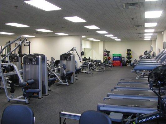 Fitness Center with locker rooms