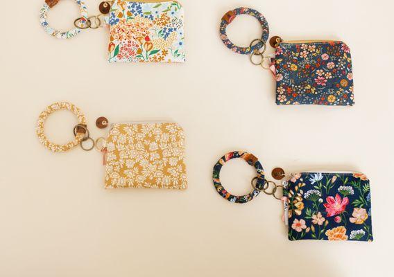 fabric accessories ( Zuri pouch and Bangle key fob)