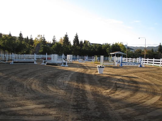 Our main all-weather arena with lights