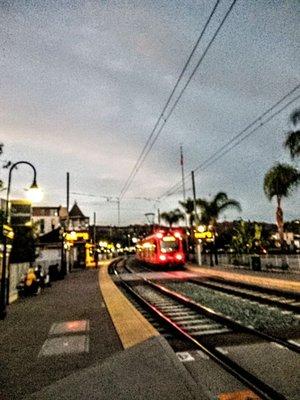 This is all the photo of the train coming in to the station