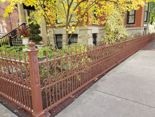 Metal Fence Restoration , Priming and Painting