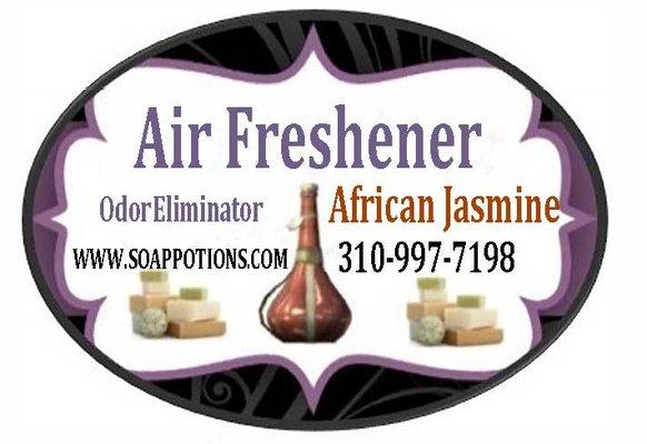 " African Jasmine" is one of the many air fresheners selection we have available.