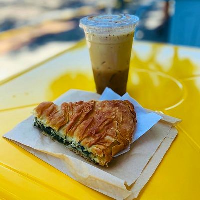 Start the week off with Grandma's Spanakopita and a Frappe!! koupa-espresso-bar-llc.square.site