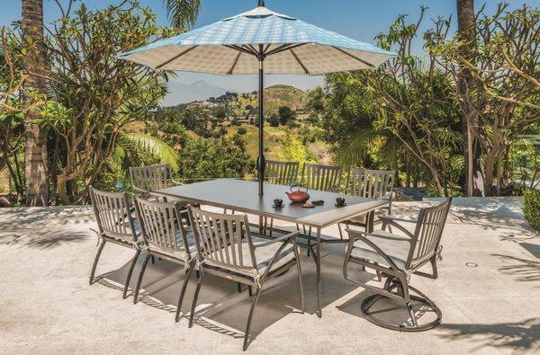 Gensun Casual Aluminum Patio Furniture. Available In Store Come Visit Us at 441 Summer Street, Stamford, CT