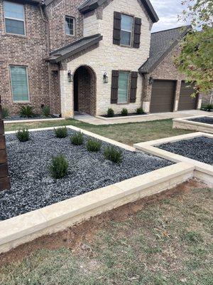 Clean Limestone Planters!