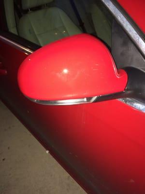 Freshly painted new sideview mirror!