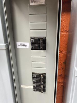 200 amp main panel installation