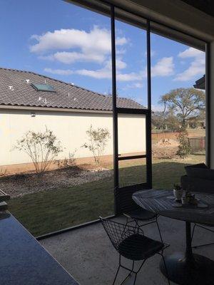 Beautiful screened in porch.