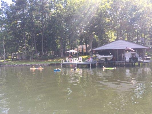 Dock on lake