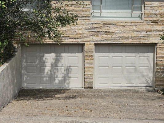 New garage doors installed in Austin.