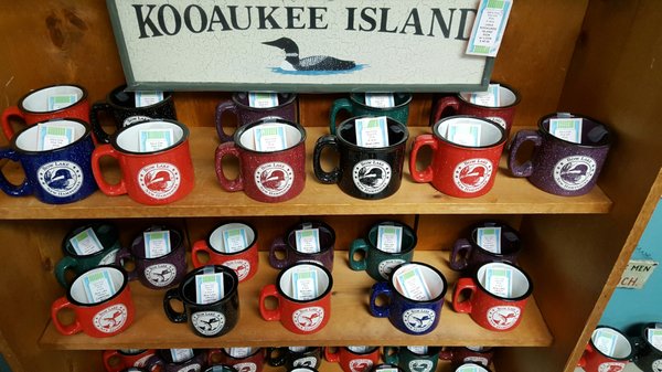 More campfire mugs...Loons, Trout and snowmobiles