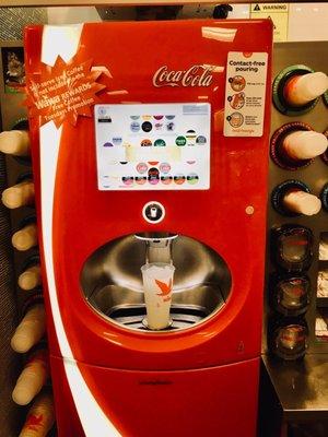 Contactless pouring from this Freestyle Machine